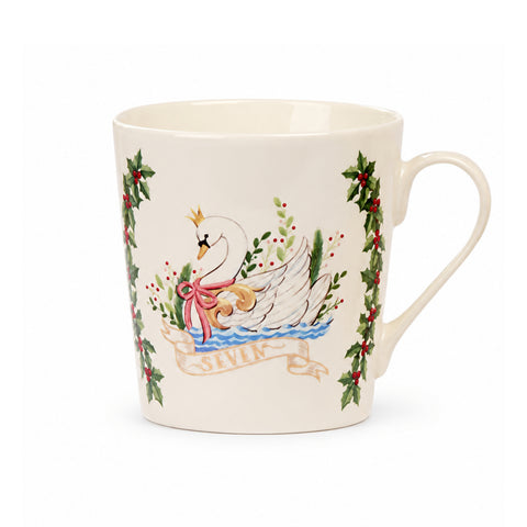 SET ME 12 FILXHANË PORCELANI "12 DAYS" – E KUQE/E BARDHË