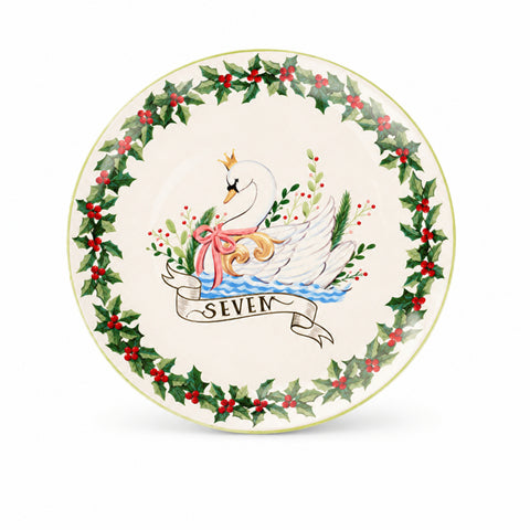 SET ME 12 PJATA PORCELANI "12 DAYS" – E BARDHË/E KUQE