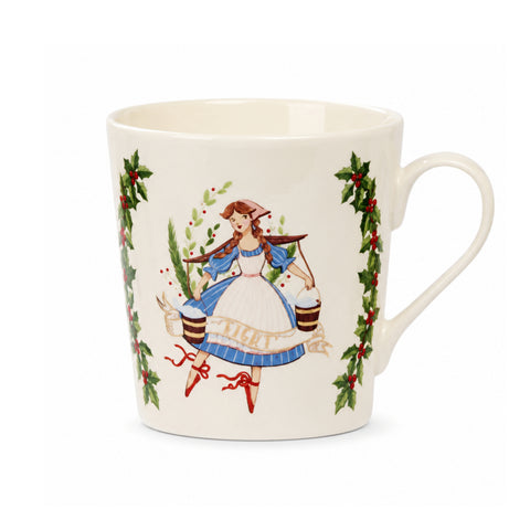 SET ME 12 FILXHANË PORCELANI "12 DAYS" – E KUQE/E BARDHË