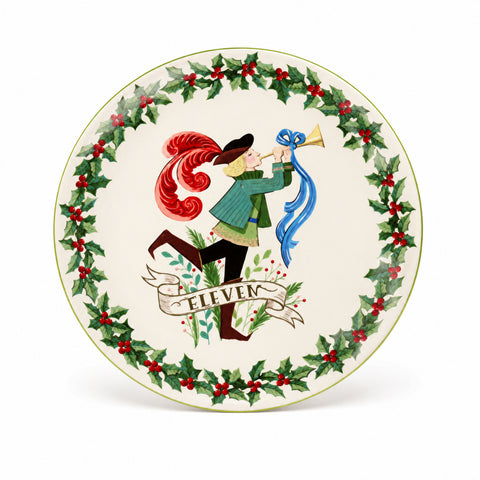 SET ME 12 PJATA PORCELANI "12 DAYS" – E BARDHË/E KUQE