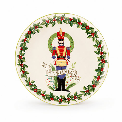 SET ME 12 PJATA PORCELANI "12 DAYS" – E BARDHË/E KUQE