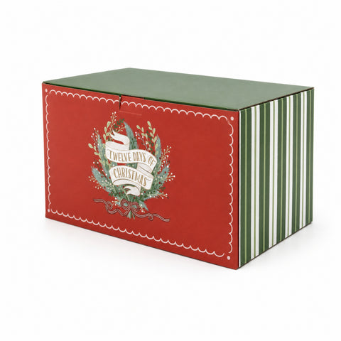 SET ME 12 PJATA PORCELANI "12 DAYS" – E BARDHË/E KUQE