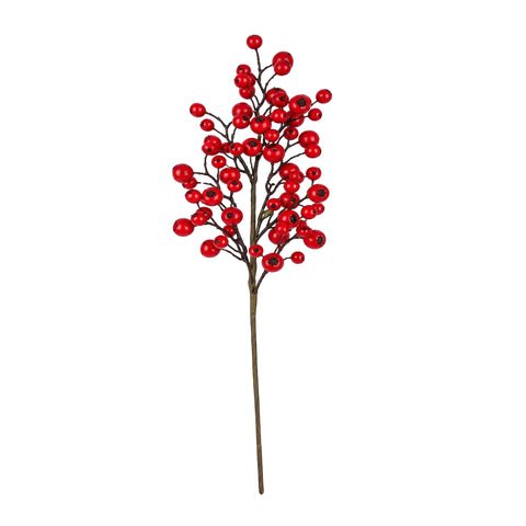 RED BERRY STEM, H 60 CM