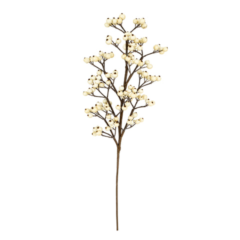WHITE BERRY STEM, H 66 CM