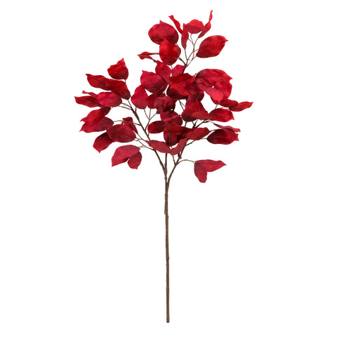 RED LUNARIA STEM, H 90 CM