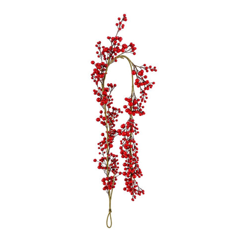 RED BERRY GARLAND, L 183 CM