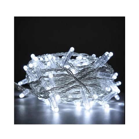 Drite LED i ftohte statik – dekor Krishtlindjesh, 100L 10M,TRANSPARENT CABLE,IP67,230V