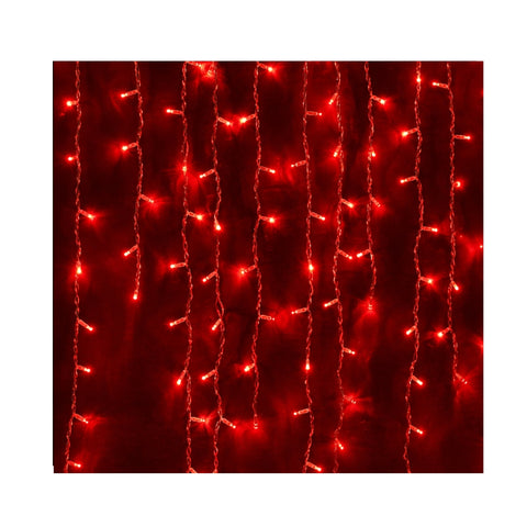 PERDE LED I KUQ,PULSIM I FTOHTE, K.TRANSPARENT 2X1M