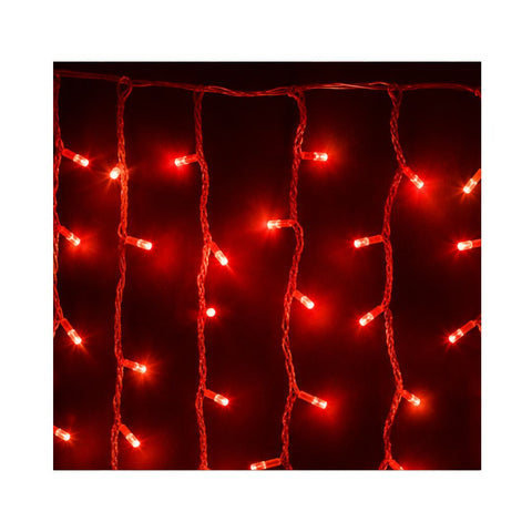 PERDE LED I KUQ,PULSIM I FTOHTE, K.TRANSPARENT 2X1M