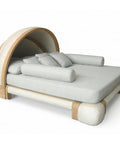 Daybed AVELIN me Dru Teak & Litar Poliester