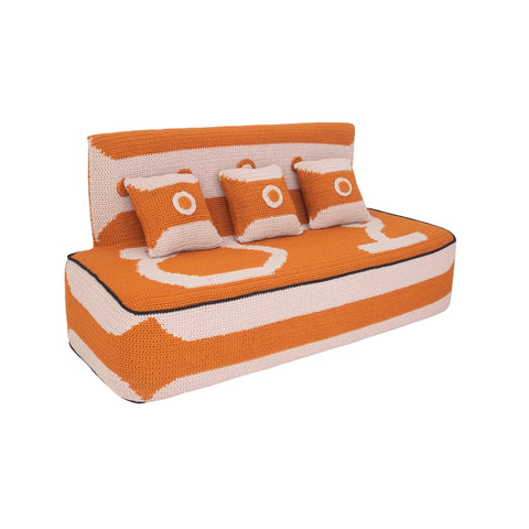 Divan APEROL me Dizajn Modern dhe Ngjyra Portokalli