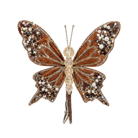 CARAMEL CLIP-ON BUTTERFLY – SS