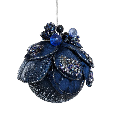 ROYAL BLUE MAGNOLIA BALL – 10 CM