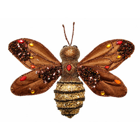 CARAMEL BROWN CLIP-ON BEE – XL