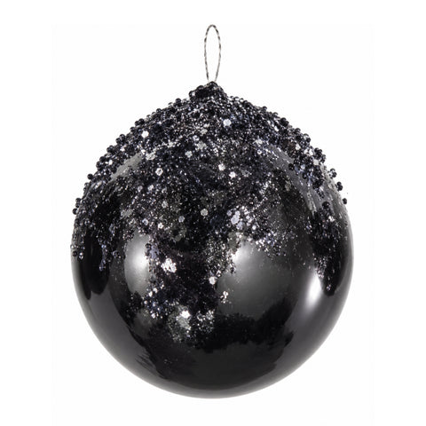 BLACK SHINY BALL – 12 CM