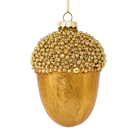 Gold glass hazelnut 7*13cm