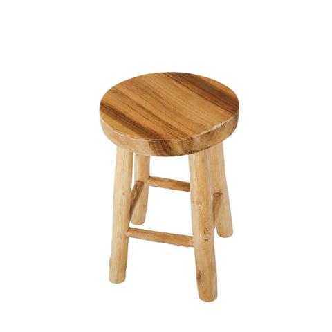 KANSAS Stool in Natural Teak Wood