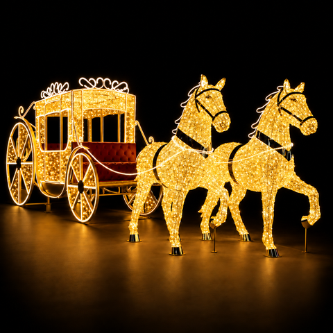 3D HORSE-DRAWN CARRIAGE