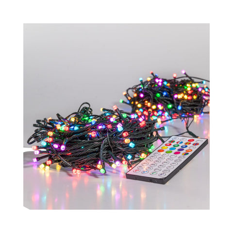 DRITA LED RGB MULTIKOLOR – ME TELEKOMANDË, TEL I ZI