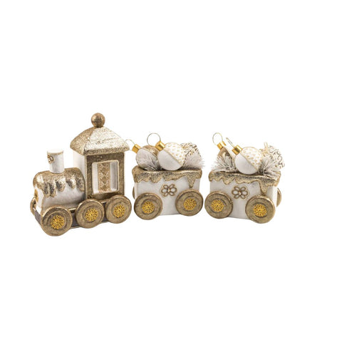 TREN DEKORATIV I BARDHË/GOLD