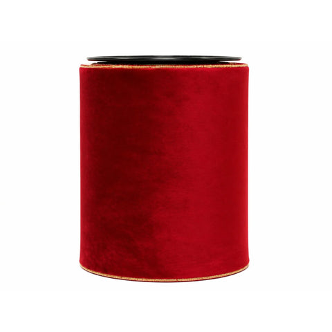KORDELE HOLLAND VELVET KUQE -GOLD 23CMX4.5M