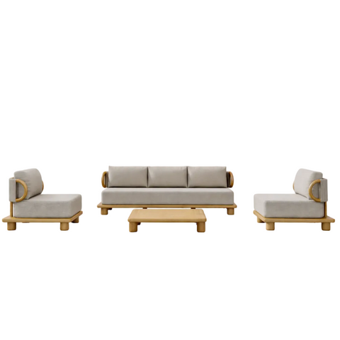 Set LUMA me Dru Teak Natyral