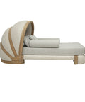 Single Daybed AVELIN me Dru Teak & Litar Poliester