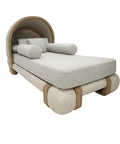 Single Daybed AVELIN me Dru Teak & Litar Poliester