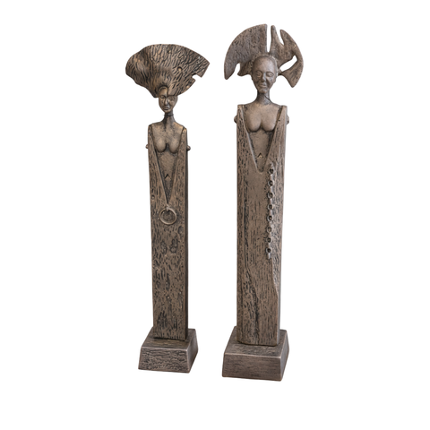 Statujë Dekorative DORA Set prej Metali
