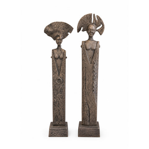Statujë Dekorative DORA Set prej Metali