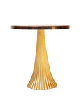 Tavolinë SOLSTICE me Bazë Gold Sculptural