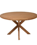 Tavolinë Ngrënie MONTARA me Dru Teak Ø130 cm