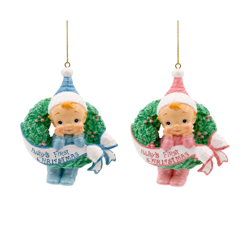"BABY'S FIRST CHRISTMAS" ORNAMENT