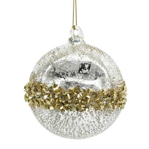 SILVER TOP WITH GOLD RING