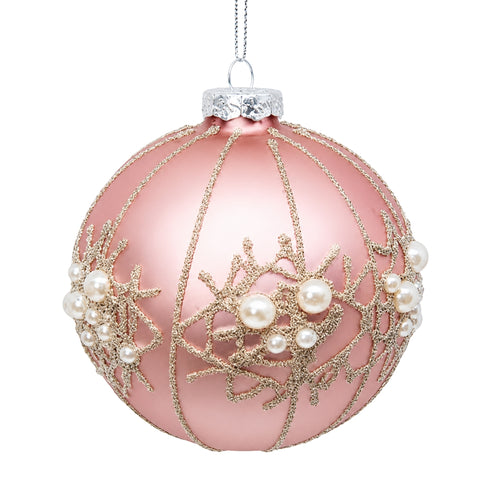 PINK TOP WITH PEARLS M