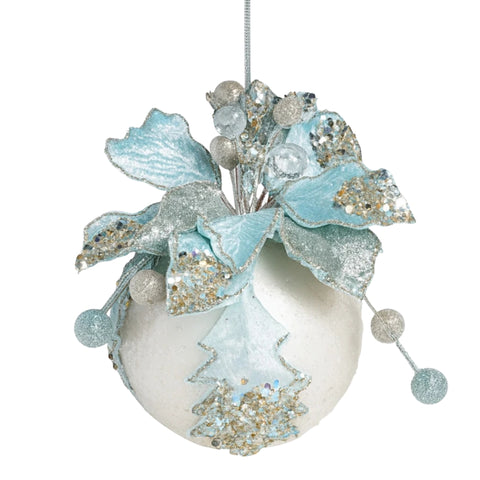 BLUE POINSETTIA TOP