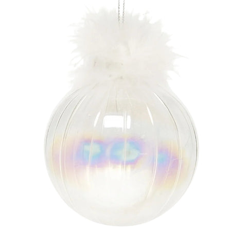 SILVER TOP WITH FEATHERS L